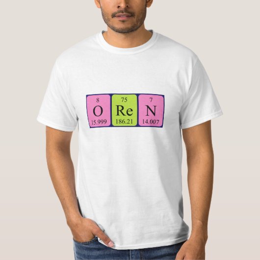 Orales Periodenname-Shirt T-Shirt (Vorderseite)