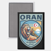 Oran Algeria North Africa Magnet (Vorderseite/Rückseite)
