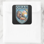Oran Algeria North Africa Quadratischer Aufkleber (Tasche)