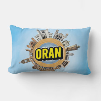 Oran city Algeria tiny little planet landmark arch Lendenkissen