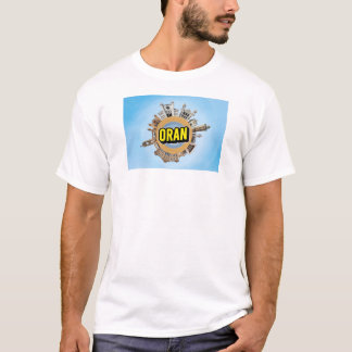 Oran city Algeria tiny little planet landmark arch T-Shirt