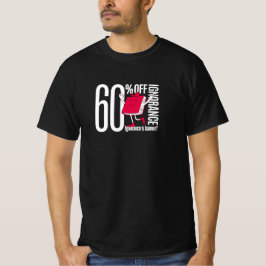 orance Typografie Herren Schwarzes Wert T-Shirt