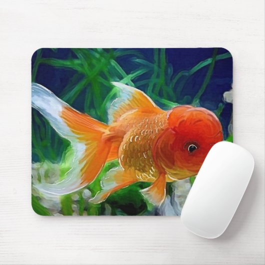 Oranda Goldfisch Mousepad (Mit Mouse)