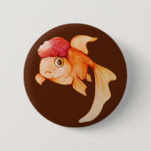 Oranda Goldfish Button (Vorderseite)