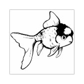 Oranda Goldfish Gummistempel (Prägung)