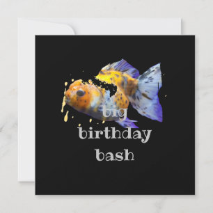 Oranda/Ranchu/Lionhead abstrakter Goldfisch Einladung