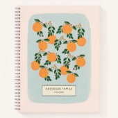 Orane Citrus Personalisiertes Rezept-Notebook Notizblock (Vorderseite)