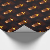Orane Yellow Candles Candlelight Diwali Geschenkpapier (Ecke)