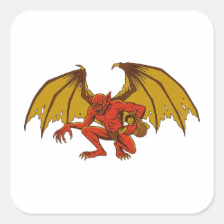 Orang Bati Quadratischer Aufkleber