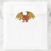 Orang Bati Quadratischer Aufkleber (Tasche)