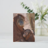 Orang Mama und Kind Postkarte (Stehend Vorderseite)