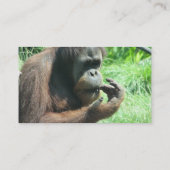 Orang-Utan Affen-Visitenkarte Visitenkarte (Rückseite)