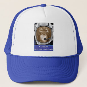 Orang-Utan Astronauten-Auftrag Truckerkappe
