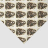 Orang-Utan Baby mit Blätter Seidenpapier (Ausschnitt)