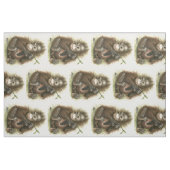 Orang-Utan Baby mit Blätter Stoff (Fat Quarter (45,7 x 55,9 cm))