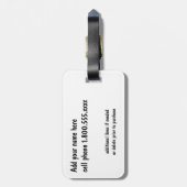 Orang-Utan Baby Uttuh Gepäckanhänger (Rückseite vertikal)