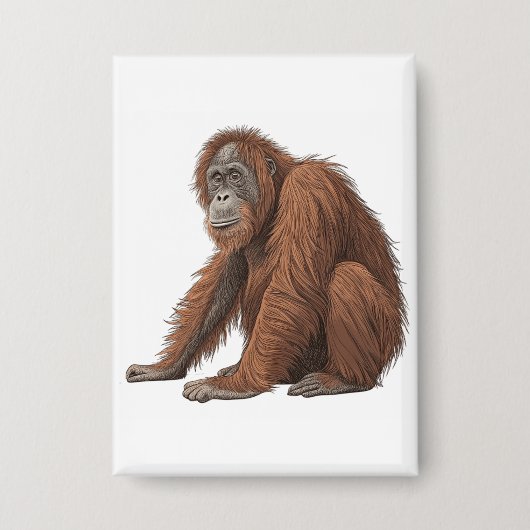 Orang-Utan Button (Vorderseite)