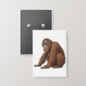Orang-Utan Button (Vorderseite/Rückseite)