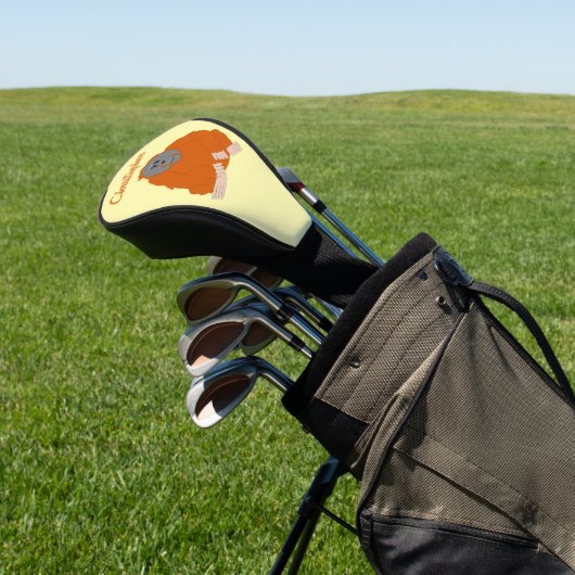 Orang-Utan-Design Golf Headcover (In SItu)