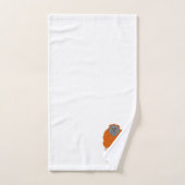 Orang-Utan-Design Monogramm Badhandtuch Set (Handtuch)