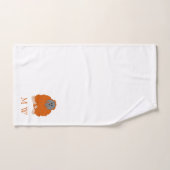 Orang-Utan-Design Monogramm Badhandtuch Set (Handtuch)
