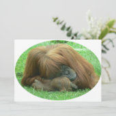 Orang-Utan Einladung (Stehend Vorderseite)