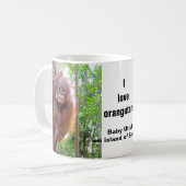 Orang-Utan Erhaltungs-Baby Uttuh Kaffeetasse (Vorderseite Links)