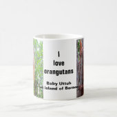 Orang-Utan Erhaltungs-Baby Uttuh Kaffeetasse (Mittel)