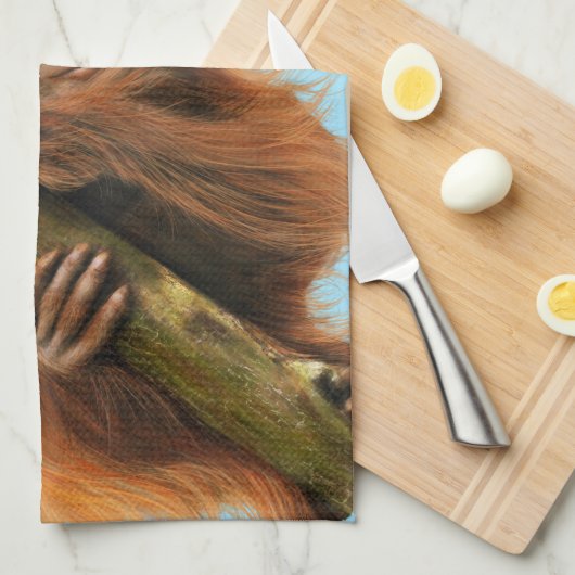 Orang-Utan Geschirrtuch 16" x 24" (Viertel Falte)