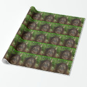 Orang-Utan Gesicht Geschenkpapier (Ungerollt)