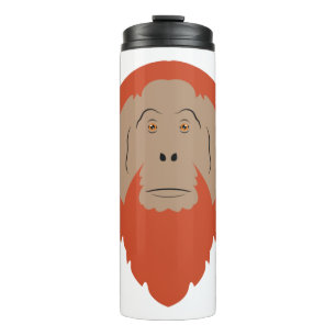 Orang-Utan-Gesicht Thermosbecher