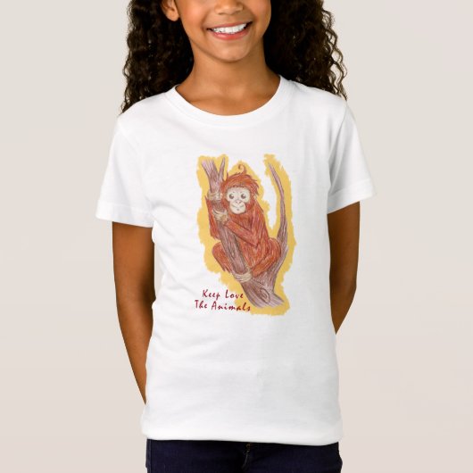 Orang-Utan im Wald T-Shirt (Vorderseite)