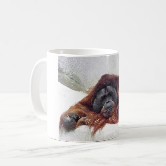 Orang-Utan Kaffeetasse (Vorderseite Links)