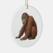 Orang-Utan Keramik Ornament (Rechts)