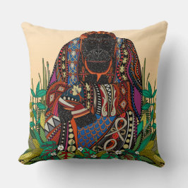 Orang-Utan-Königskornseide Kissen