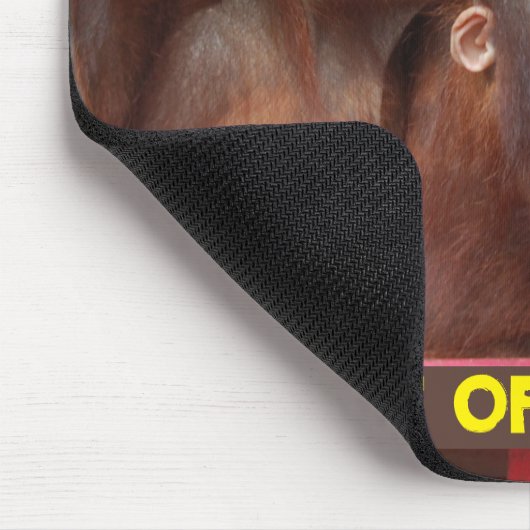 Orang-Utan Liebe Mousepad (Ecke)