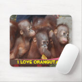 Orang-Utan Liebe Mousepad (Mit Mouse)