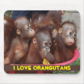 Orang-Utan Liebe Mousepad (Vorne)