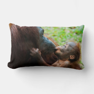 Orang-Utan-Mutter und Baby Lendenkissen