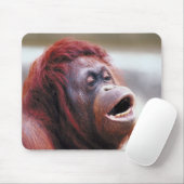 Orang-Utan-Portrait Mousepad (Mit Mouse)