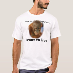 Orang-Utan retten gefährdete Art T-Shirt