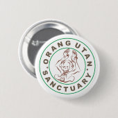 Orang-Utan Schongebiet-Abzeichen Button (Vorne & Hinten)