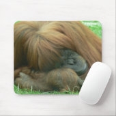 Orang-Utan Snoozing Mausunterlage Mousepad (Mit Mouse)