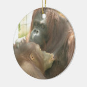 Orang-Utan Stillen Keramik Ornament (Links)