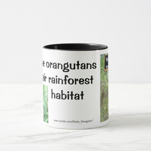 Orang-Utan Treehugger Tasse (Zentrum)