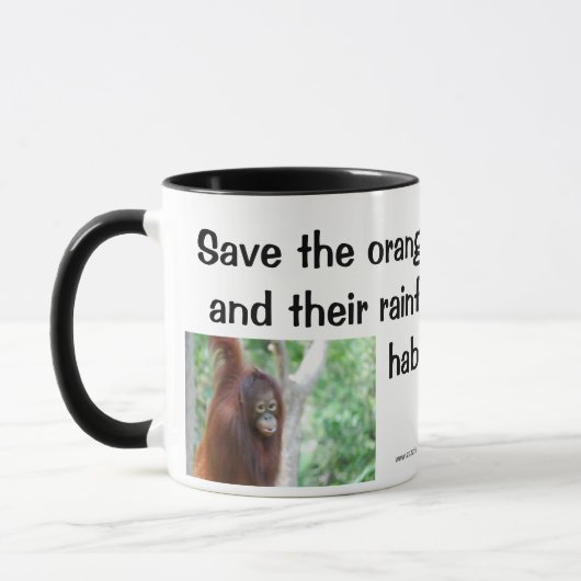 Orang-Utan Treehugger Tasse (Links)
