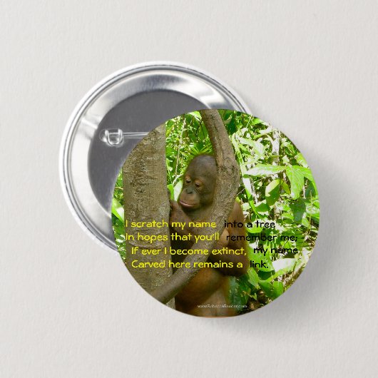 Orang-Utan Tribut Button (Vorne & Hinten)