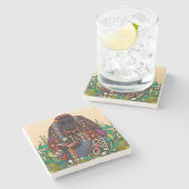 Orang-Utan-Untersetzer Steinuntersetzer (Seitenansicht)