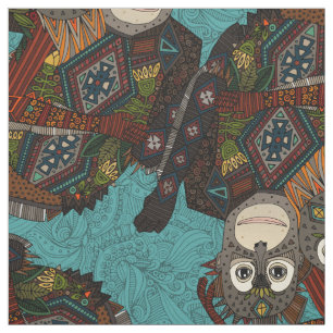 Orang-Utans blau Stoff