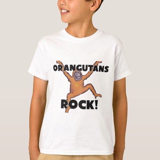 Orang-Utans Felsen T-Shirt (Vorderseite)